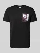 CK Calvin Klein T-Shirt mit Motiv-Print in Black, Größe XL