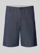 SELECTED HOMME Regular Fit Shorts mit Webmuster in Marine, Größe S