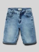 Blue Effect Regular Fit Jeansshorts mit Label-Patch in Blau, Größe 140