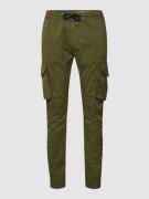 Alpha Industries Cargohose mit Label-Details Modell 'Twill' in Oliv, G...