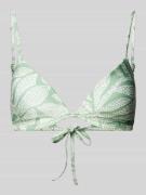 Barts Bikini-Oberteil mit vorgeformten Cups Modell 'Akamu' in Gruen, G...