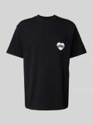 Carhartt Work In Progress T-Shirt mit Label-Print Modell 'AMOUR' in Bl...