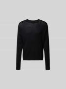 WON HUNDRED Pullover in Strick-Optik in Black, Größe L