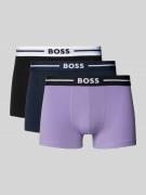 BOSS Trunks mit elastischem Label-Bund im 3er-Pack in Flieder, Größe L