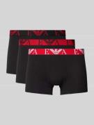 Emporio Armani Boxershorts mit elastischem Label-Bund im 3er-Pack in B...