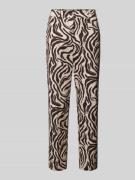 JOOP! Stoffhose mit Animal-Print in Beige, Größe 38