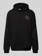 Karl Lagerfeld Hoodie mit Logo-Print in BLACK, Größe L