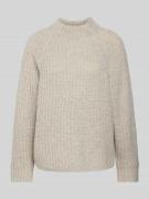 Windsor Strickpullover in Melange-Optik in Beige, Größe 38