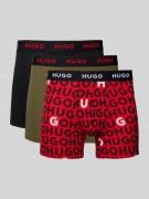 HUGO Trunks mit elastischem Logo-Bund im 3er-Pack in Gruen, Größe M