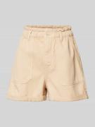 TOM TAILOR DENIM Shorts mit seitlichen Eingrifftaschen in Beige, Größe...