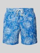 Hartford Regular Fit Badeshorts mit Gesäßtasche in Blau, Größe M