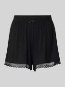 CCDK Copenhagen Loose Fit Pyjama-Shorts mit Spitzenbesatz Modell 'Kimm...