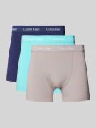 Calvin Klein Underwear Trunks mit Logo-Bund im 3er-Pack in Aqua, Größe...