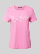 Vero Moda T-Shirt mit Schriftzug Modell "Bonnie" in Neon Pink, Größe M