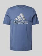 ADIDAS SPORTSWEAR T-Shirt mit Rundhalsausschnitt Modell 'CAMO' in Khak...