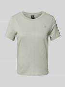 G-Star Raw T-Shirt mit Label-Details Modell 'Front seam' in Schilf, Gr...