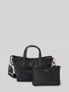 Guess Handtasche mit Label-Details Modell 'LATONA' in Black, Größe 1