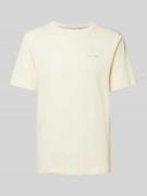 CK Calvin Klein T-Shirt mit Label-Print Modell 'ENLARGED' in Beige, Gr...