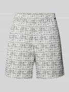 CK Calvin Klein Regular Fit Shorts mit Allover-Print in Weiss, Größe L