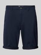 Tom Tailor Slim Fit Chino-Shorts mit Eingrifftaschen in Dunkelblau, Gr...