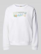 Levi's® Sweatshirt mit Label-Print Modell 'EVERYDAY' in Weiss, Größe L