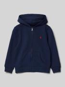 Polo Ralph Lauren Kids Sweatjacke mit Logo-Stitching in Marine, Größe ...