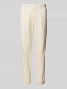 Mango Regular Fit Hose mit Bundfalten Modell 'olimpo' in Offwhite, Grö...