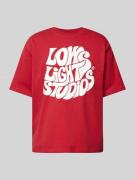 Low Lights Studios T-Shirt mit Label-Print in Rot, Größe M