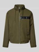 Michael Kors Windbreaker mit Stehkragen in Khaki, Größe L