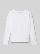 Polo Ralph Lauren Kids Longsleeve mit Logo-Stitching in Weiss, Größe 1...