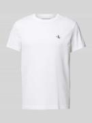 Calvin Klein Jeans T-Shirt mit Label-Print im 2er-Pack in Weiss, Größe...