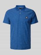 Lerros Regular Fit Poloshirt mit Label-Badge in Blau, Größe M