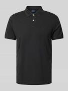 MCNEAL Regular Fit Poloshirt mit Label-Stitching in Black, Größe S