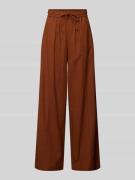 Gestuz Wide Leg Leinenhose mit fixierten Bügelfalten Modell 'Leena' in...