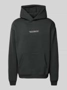 Multiply Apparel Oversized Hoodie mit Label-Print in Black, Größe M