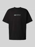 Replay T-Shirt mit Label-Print Modell 'Martin Garrix' in Black, Größe ...