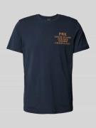 PME Legend T-Shirt mit Statement- und Label-Print in Marine, Größe S