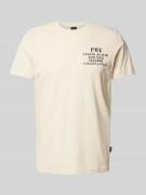 PME Legend T-Shirt mit Statement- und Label-Print in Weiss, Größe L