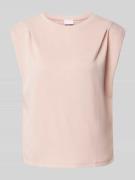 Jake*s Collection Tanktop mit geripptem Rundhalsausschnitt in Rose, Gr...