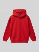 Tommy Hilfiger Kids Hoodie mit Logo-Stitching Modell 'TIMELESS' in Rot...