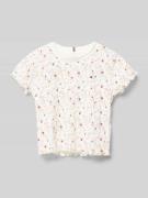 Tommy Hilfiger Teens T-Shirt mit Wellensaum Modell 'FLOWER POINTELLE' ...