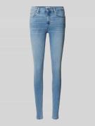 Tommy Jeans Skinny Fit Jeans im 5-Pocket-Design Modell 'NORA' in Hellb...