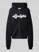 Low Lights Studios Sweatjacke mit Label-Patch Modell 'TRENDY' in Black...