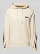 BOSS Hoodie mit Kapuze Modell 'Iconic' in Sand, Größe L