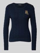 Lauren Ralph Lauren Strickpullover mit Label-Stitching Modell 'MONTIVA...