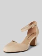 Tamaris Pumps mit Blockabsatz in Beige, Größe 37