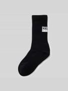 Kenzo Socken mit Label-Print in Black, Größe 35-38