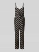 Only Jumpsuit mit Bindegürtel Modell 'NOVA LIFE VIS KESHI' in Black, G...