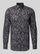 OLYMP Level Five Slim Fit Freizeithemd mit Paisley-Muster in Anthrazit...