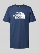 The North Face T-Shirt mit Label-Print Modell 'EASY' in Dunkelblau, Gr...